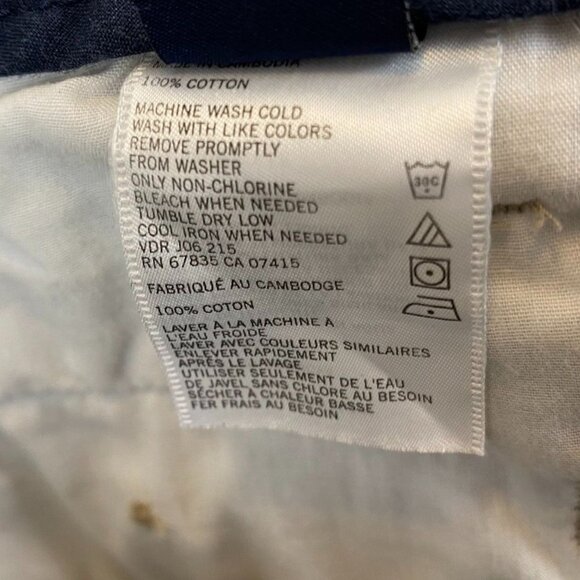 Nautica Men's Shorts 32W The Danforth 100% Cotton Khaki Casual - Picture 11 of 13